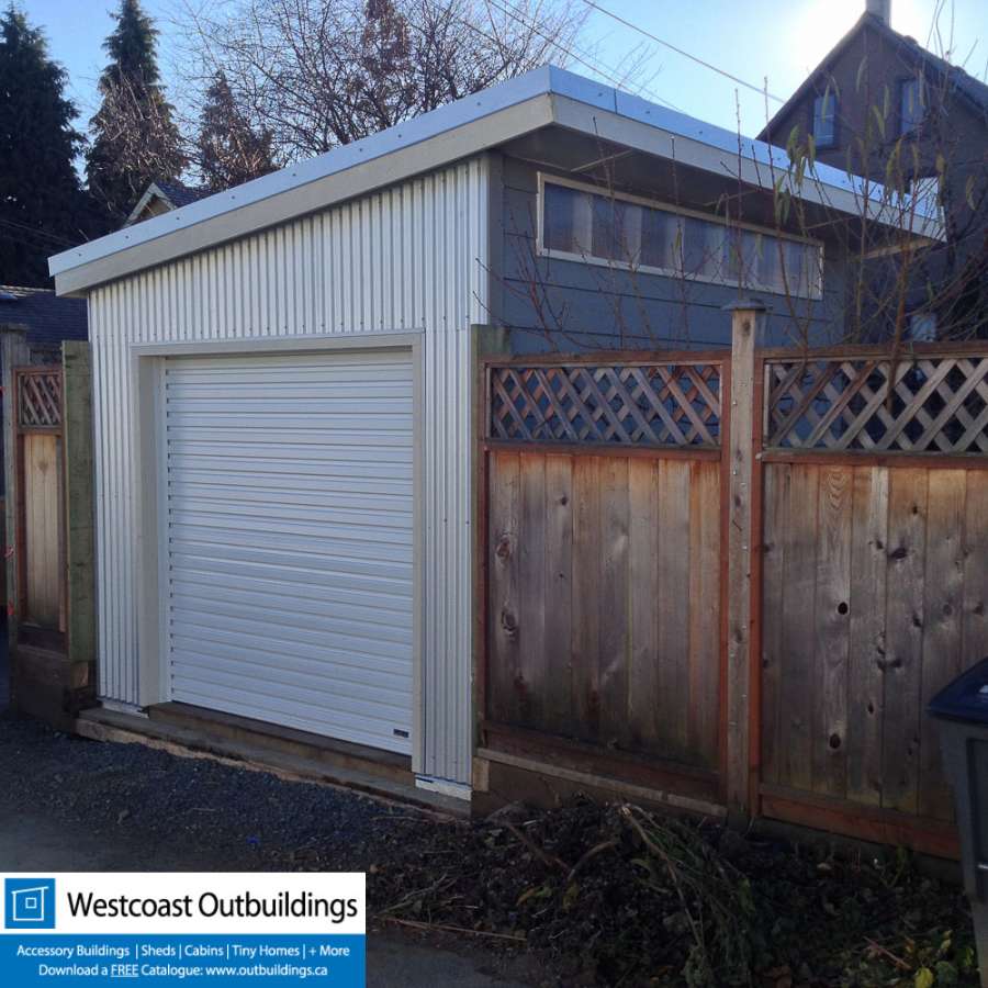 Modular Motorcycle Garage - East Vancouver - Westcoast Outbuildings