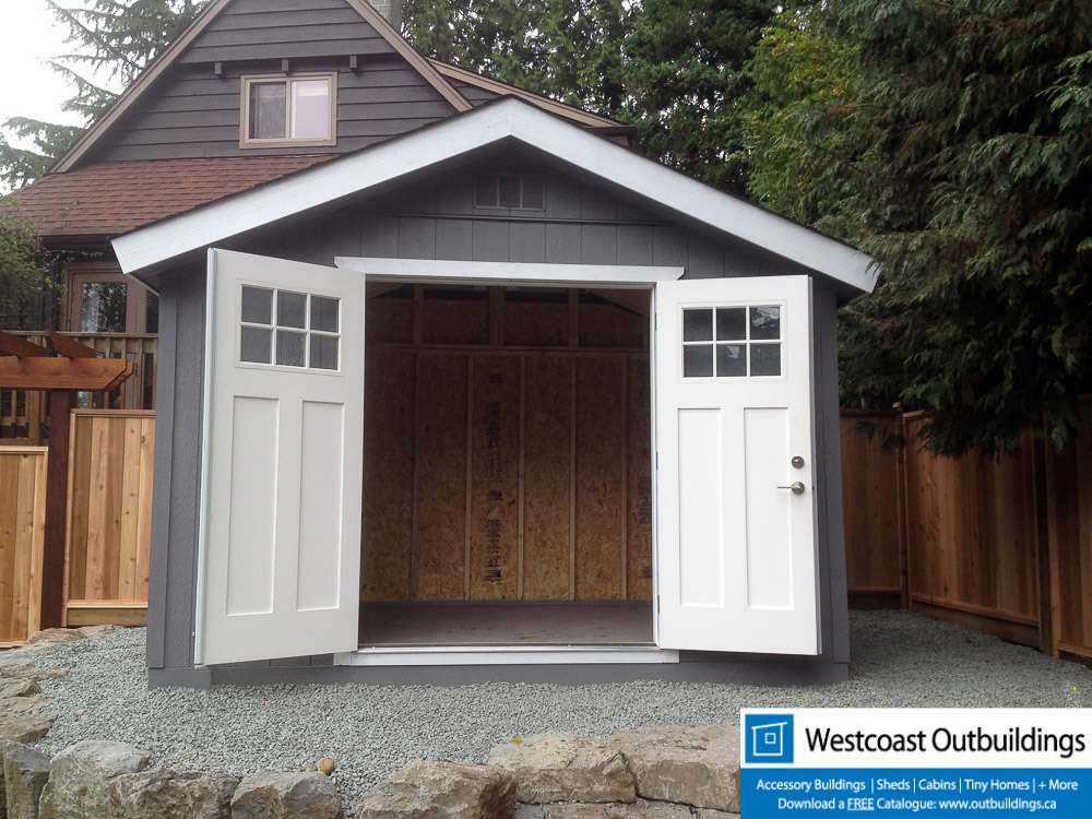 8x12 Craftsman Garden Shed - Westcoast Outbuildings